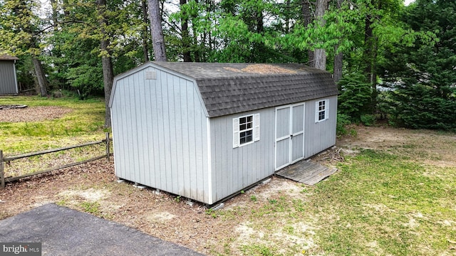 419 Kimberly Way, Felton, DE 19943 - view of shed featuring view of wooded area