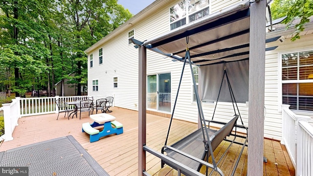 419 Kimberly Way, Felton, DE 19943 - deck featuring outdoor dining space