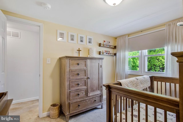 1012 Twin Vw, Glen Burnie, MD 21060 - bedroom featuring baseboards, visible vents, and light carpet