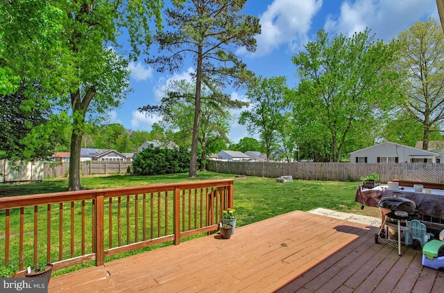 1012 Twin Vw, Glen Burnie, MD 21060 - deck featuring a yard and a fenced backyard
