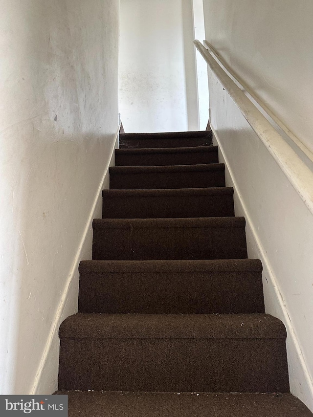view of stairway