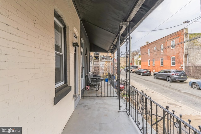 balcony with a porch