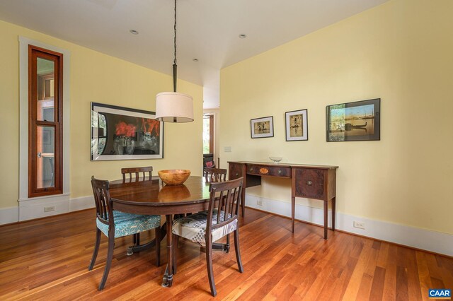 1112 Park St, Charlottesville, VA 22901 - dining space featuring baseboards and wood finished floors