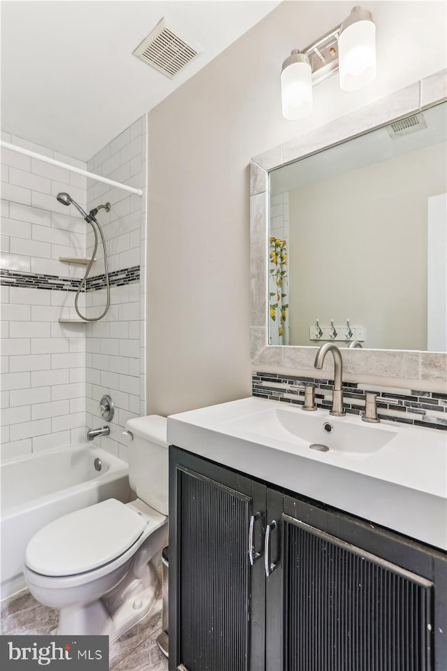 9409 Emory Grove Rd, Gaithersburg, MD 20877 - bathroom with toilet, vanity, and washtub / shower combination