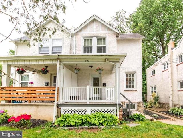 763 Humphreys Rd, Ardmore, PA 19003 - view of front of property with covered porch