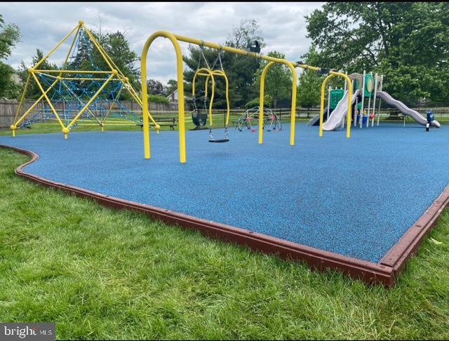 community playground with fence