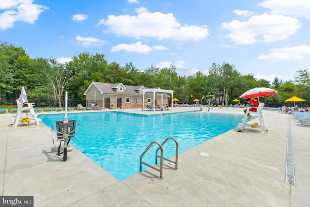 2914 Fairhaven Dr, Tobyhanna, PA 18466 - pool featuring fence and a patio
