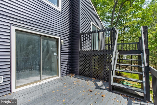 2914 Fairhaven Dr, Tobyhanna, PA 18466 - wooden deck with stairs