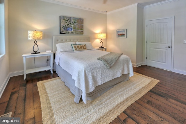 23280 Horse Island Rd, Lewes, DE 19958 - bedroom with crown molding, baseboards, and wood-type flooring