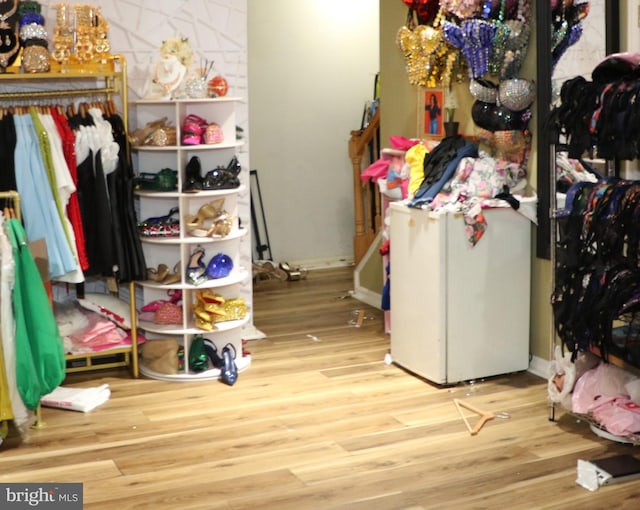 view of storage area