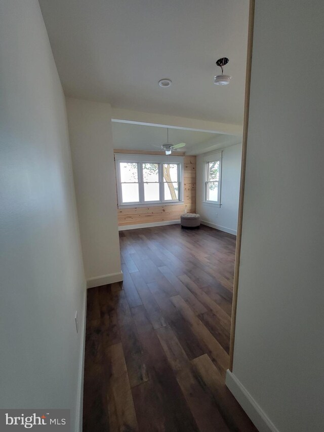 6555 Clagett Ave, Tracys Landing, MD 20779 - spare room with dark wood-style floors and baseboards