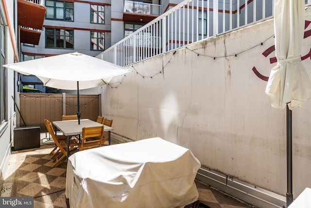 view of patio / terrace featuring outdoor dining area