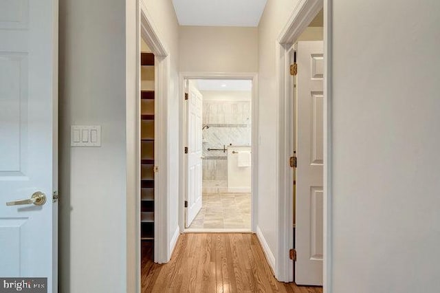 13404 Fieldstone Way, Gainesville, VA 20155 - hallway with wood finished floors