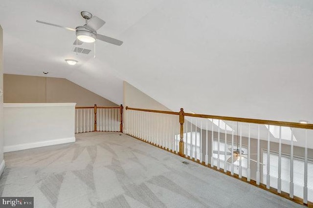 13404 Fieldstone Way, Gainesville, VA 20155 - bonus room featuring ceiling fan, lofted ceiling, and carpet