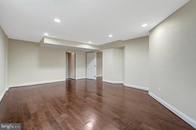 13404 Fieldstone Way, Gainesville, VA 20155 - unfurnished room with wood finished floors, baseboards, and recessed lighting