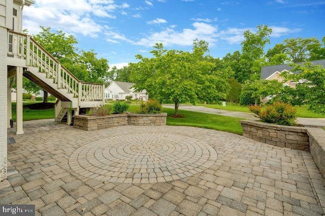 13404 Fieldstone Way, Gainesville, VA 20155 - view of patio / terrace with stairway