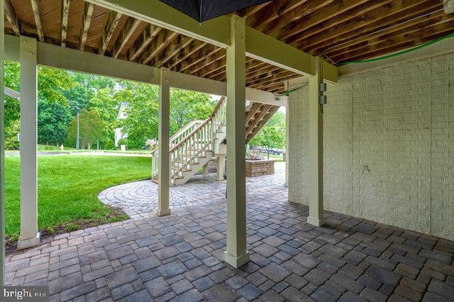 13404 Fieldstone Way, Gainesville, VA 20155 - view of patio / terrace featuring stairs