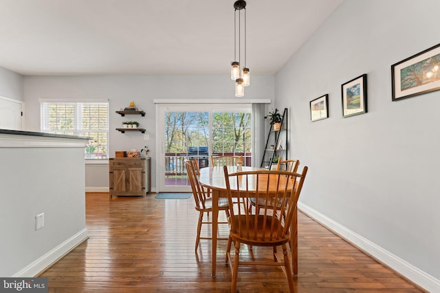 2068 Capstone, Herndon, VA 20170 - dining room featuring hardwood / wood-style flooring and baseboards