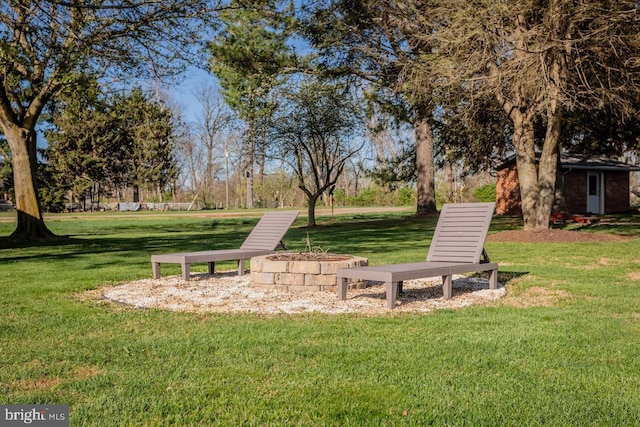surrounding community with a lawn