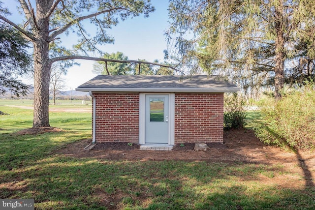 view of outbuilding
