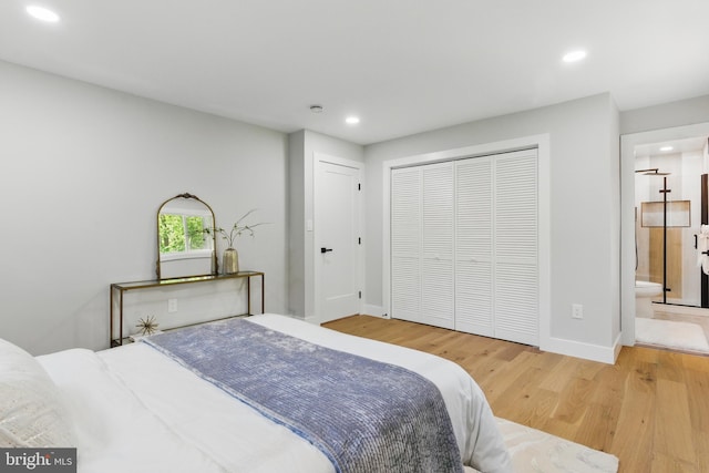 4838 Randolph Dr, Annandale, VA 22003 - bedroom with recessed lighting, baseboards, and wood finished floors