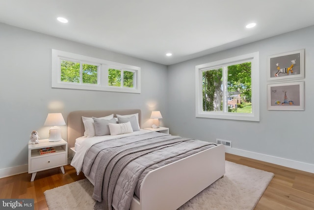 4838 Randolph Dr, Annandale, VA 22003 - bedroom with recessed lighting, visible vents, and wood finished floors