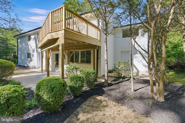 4838 Randolph Dr, Annandale, VA 22003 - rear view of house with a wooden deck