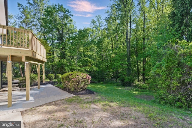 4838 Randolph Dr, Annandale, VA 22003 - view of yard with a patio and a deck