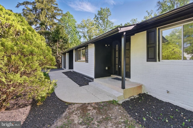 4838 Randolph Dr, Annandale, VA 22003 - doorway to property featuring brick siding