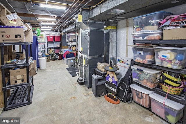 view of storage area