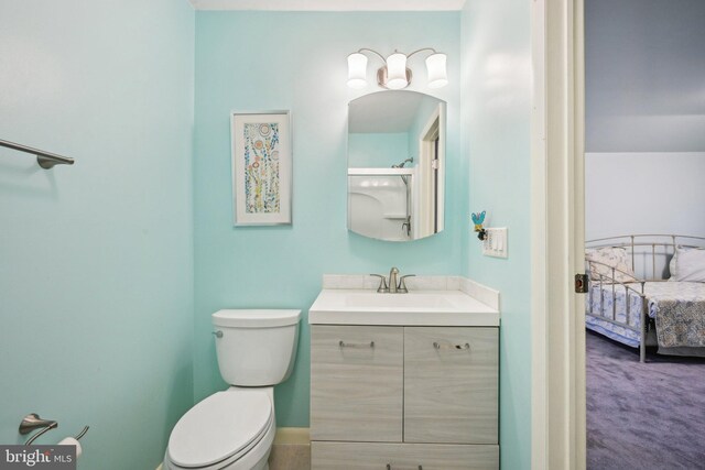 205 S Lehigh Rd, Glassboro, NJ 08028 - bathroom featuring connected bathroom, vanity, and toilet