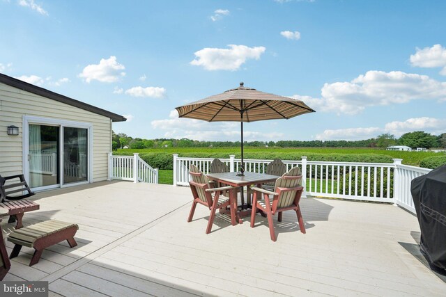 205 S Lehigh Rd, Glassboro, NJ 08028 - wooden deck with outdoor dining area