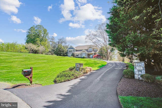 view of road with driveway