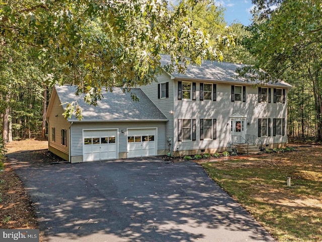 5235 Chalk Point Rd, West River, MD 20778 - colonial-style house with a garage and driveway