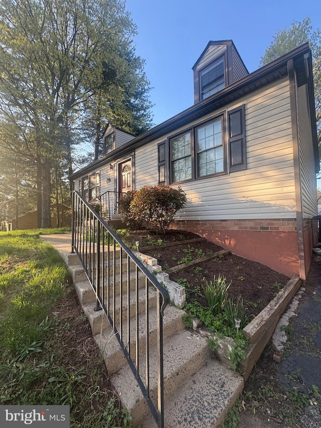 view of side of property