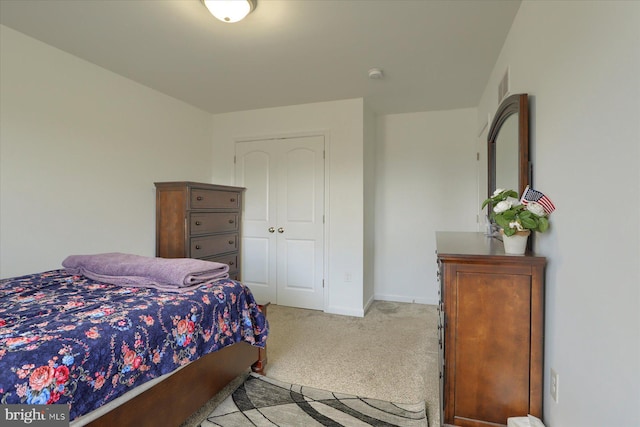 20 Steeple Chase Dr, York Haven, PA 17370 - bedroom with visible vents, a closet, baseboards, and light carpet