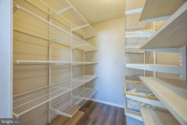 view of storage area