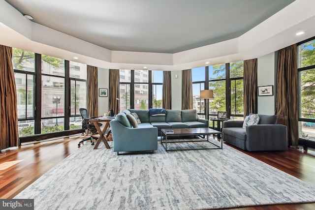 4301 Military Rd NW Unit 202, Washington, DC 20015 - living room featuring wood finished floors