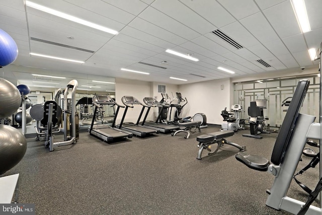4301 Military Rd NW Unit 202, Washington, DC 20015 - exercise room featuring visible vents