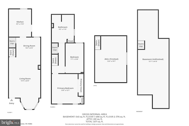 333 E Miner St, West Chester, PA 19382 - home floor plan
