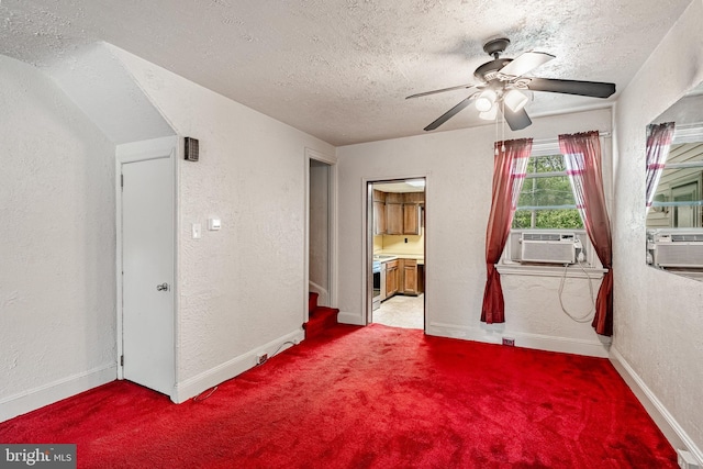 333 E Miner St, West Chester, PA 19382 - unfurnished room featuring a textured ceiling, a textured wall, cooling unit, a ceiling fan, and baseboards