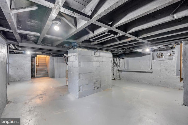 905 Cooper, Edgewater Park, NJ 08010 - unfinished basement featuring stairs