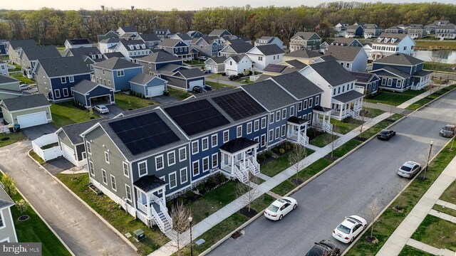 bird's eye view featuring a residential view