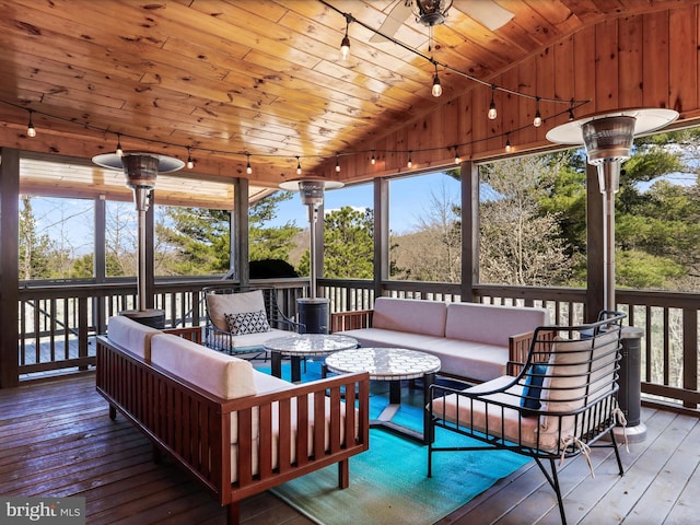 2201 Mill Gap Rd, Lost City, WV 26810 - sunroom with an outdoor hangout area and a healthy amount of sunlight