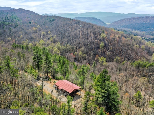 2201 Mill Gap Rd, Lost City, WV 26810 - drone / aerial view with a forest view and a mountain view