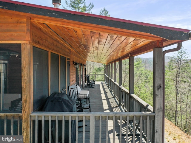 2201 Mill Gap Rd, Lost City, WV 26810 - wooden terrace with a porch