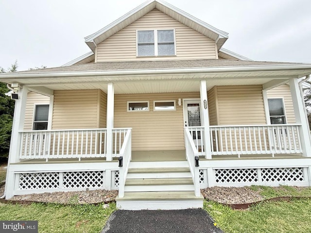 477 Wampum Ln, Hedgesville, WV 25427 - view of front of home featuring a porch and a shingled roof