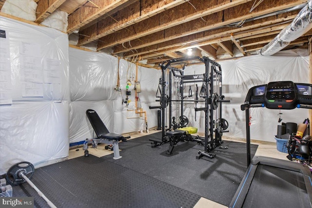 view of workout room