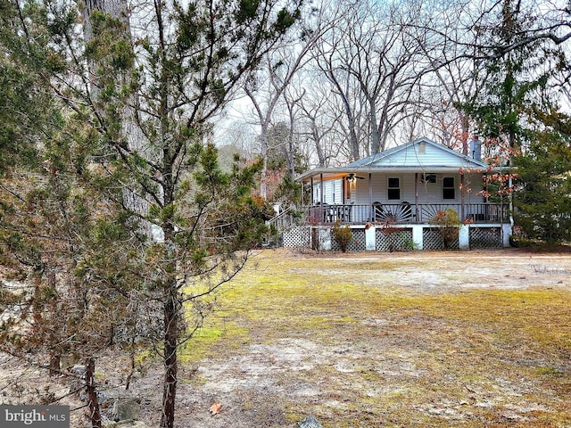 64 Park Ave, Jackson, NJ 08527 - exterior space featuring a porch and a ceiling fan