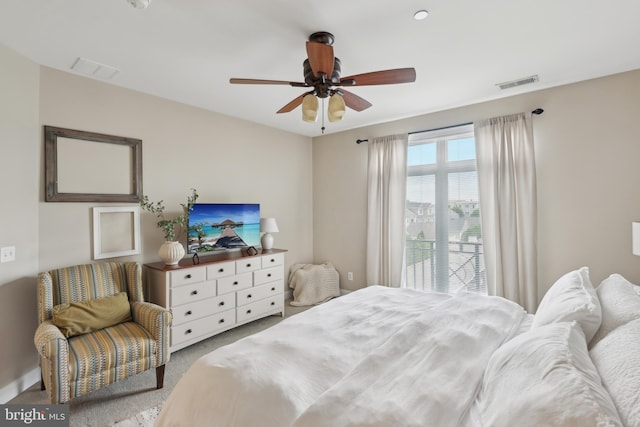 2 N Commerce Sq Unit 303, Trenton, NJ 08691 - bedroom with visible vents, a ceiling fan, and carpet floors